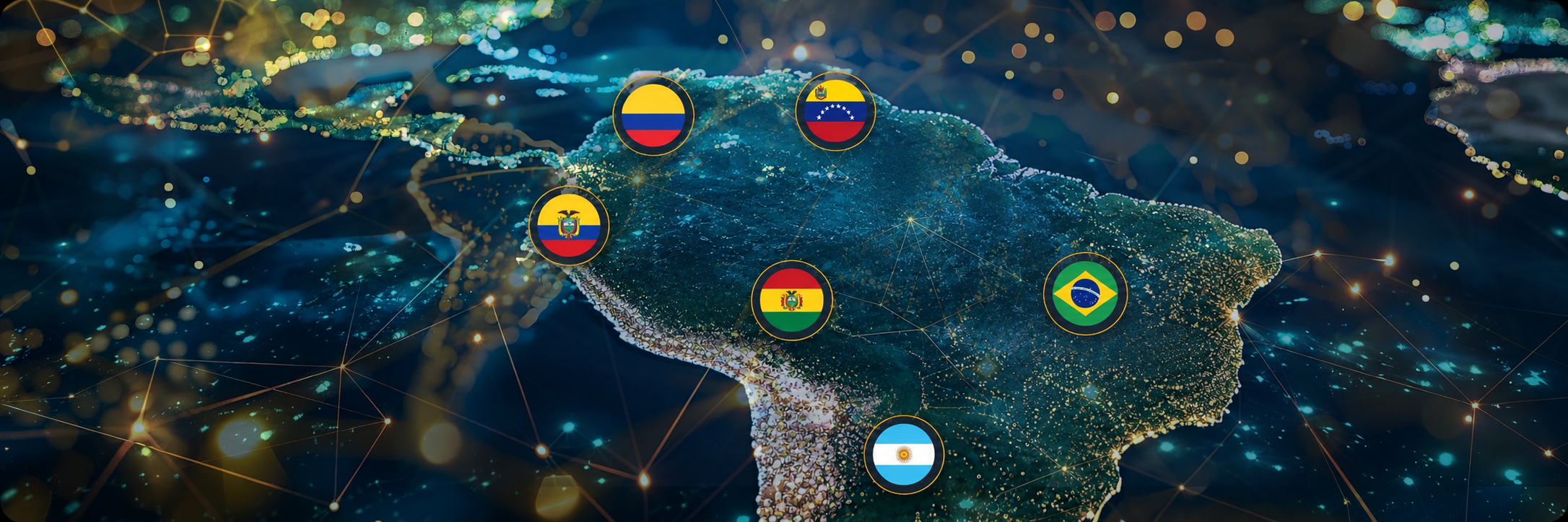Latin America payments network map